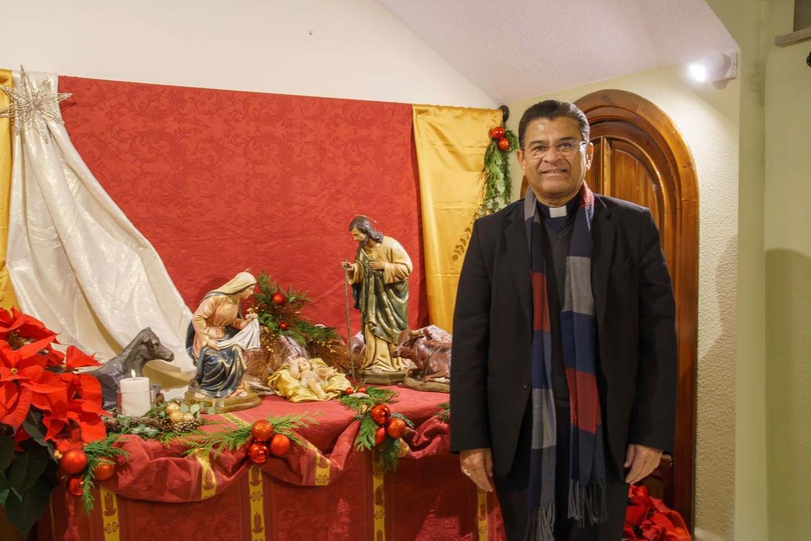 Rolando Álvarez en su visita a la sede castellanomanchega