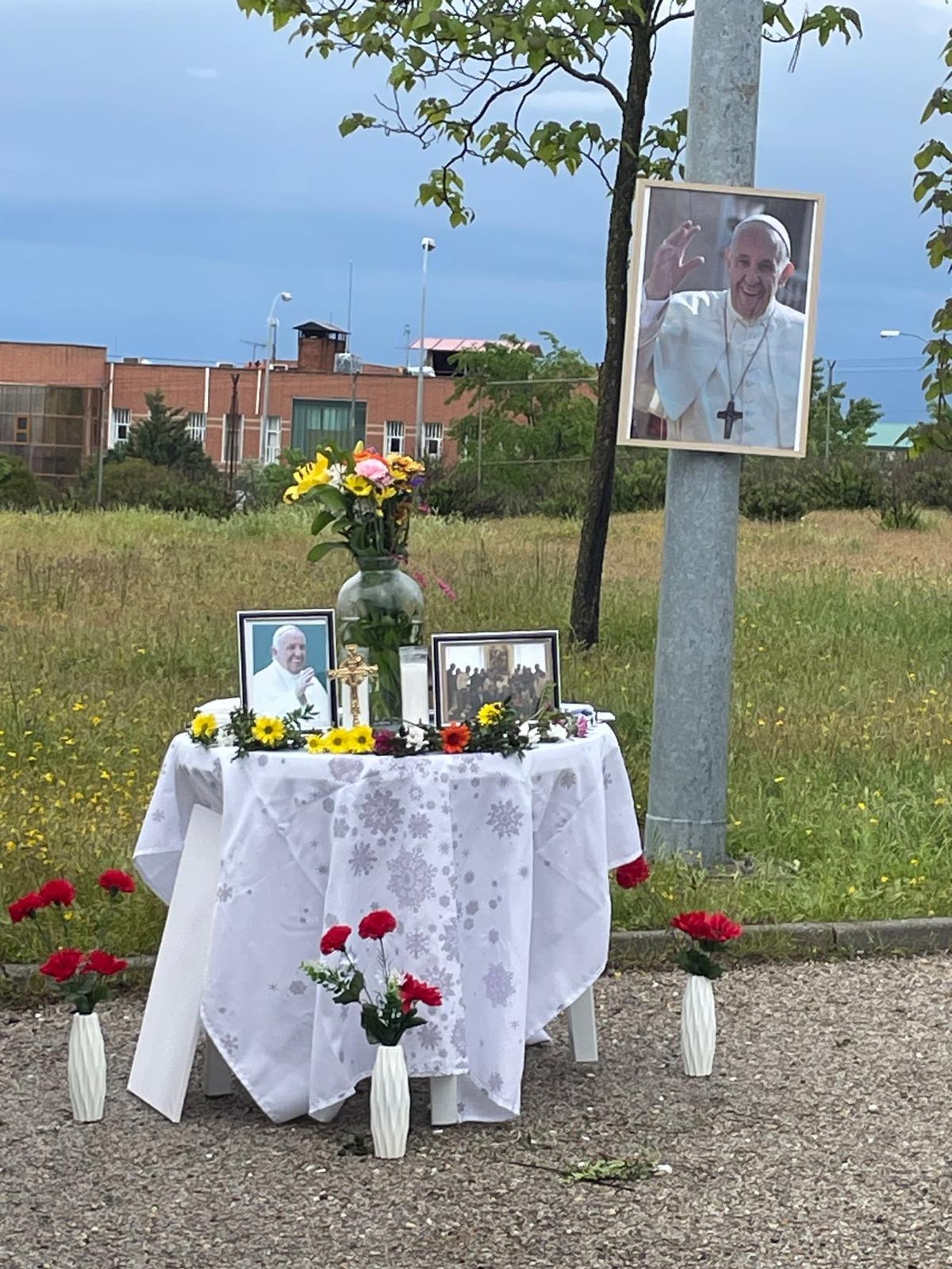 Homenaje de los presos al Papa Francisco