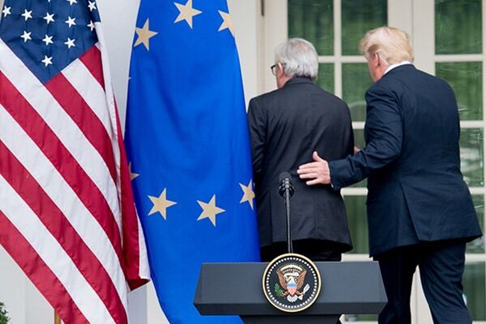 Jean-Claude Juncker y Donald Trump
