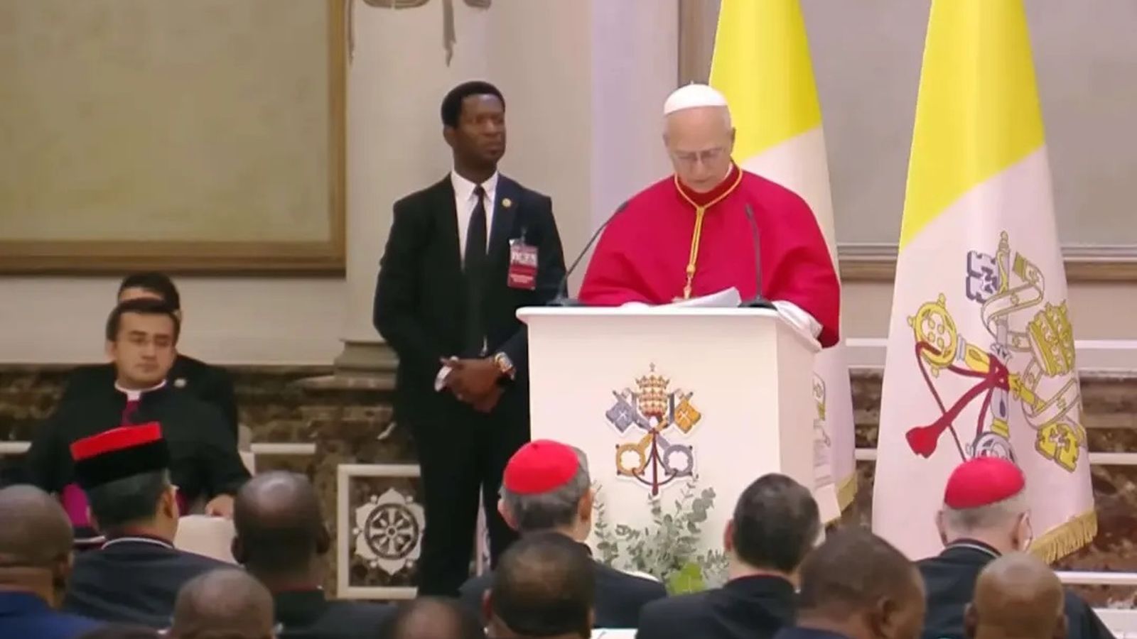 Discurso de León XIV en Malabo  ante el presidente Obiang (Guinea Ecuatorial)