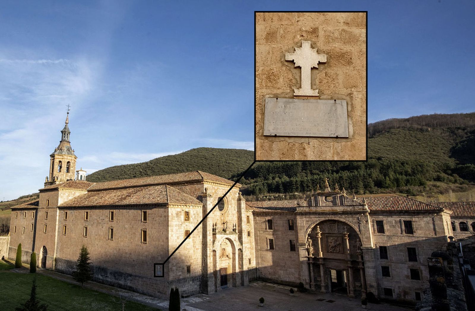 Inscripciones y placas franquistas en templos de la Rioja
