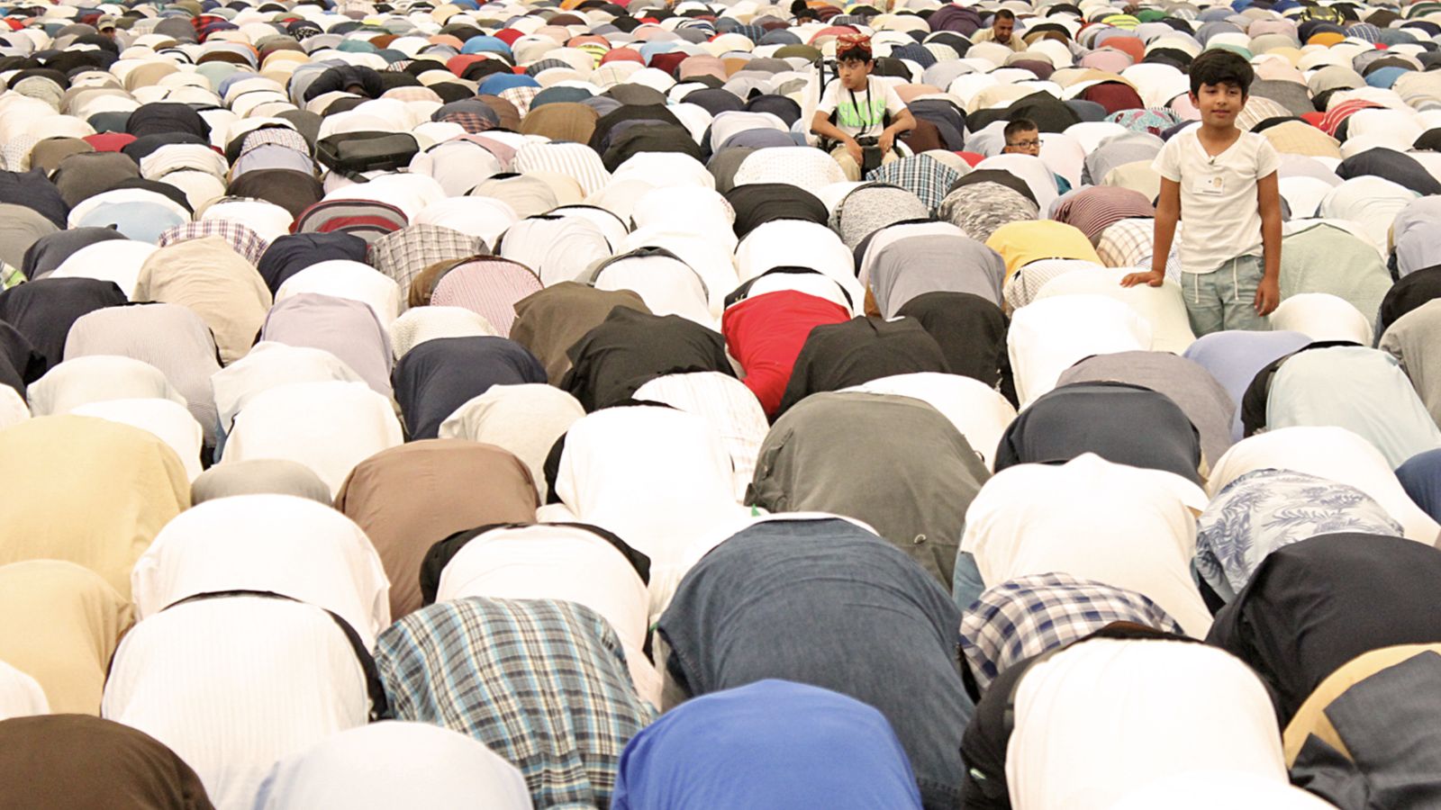 Musulmanes en oración