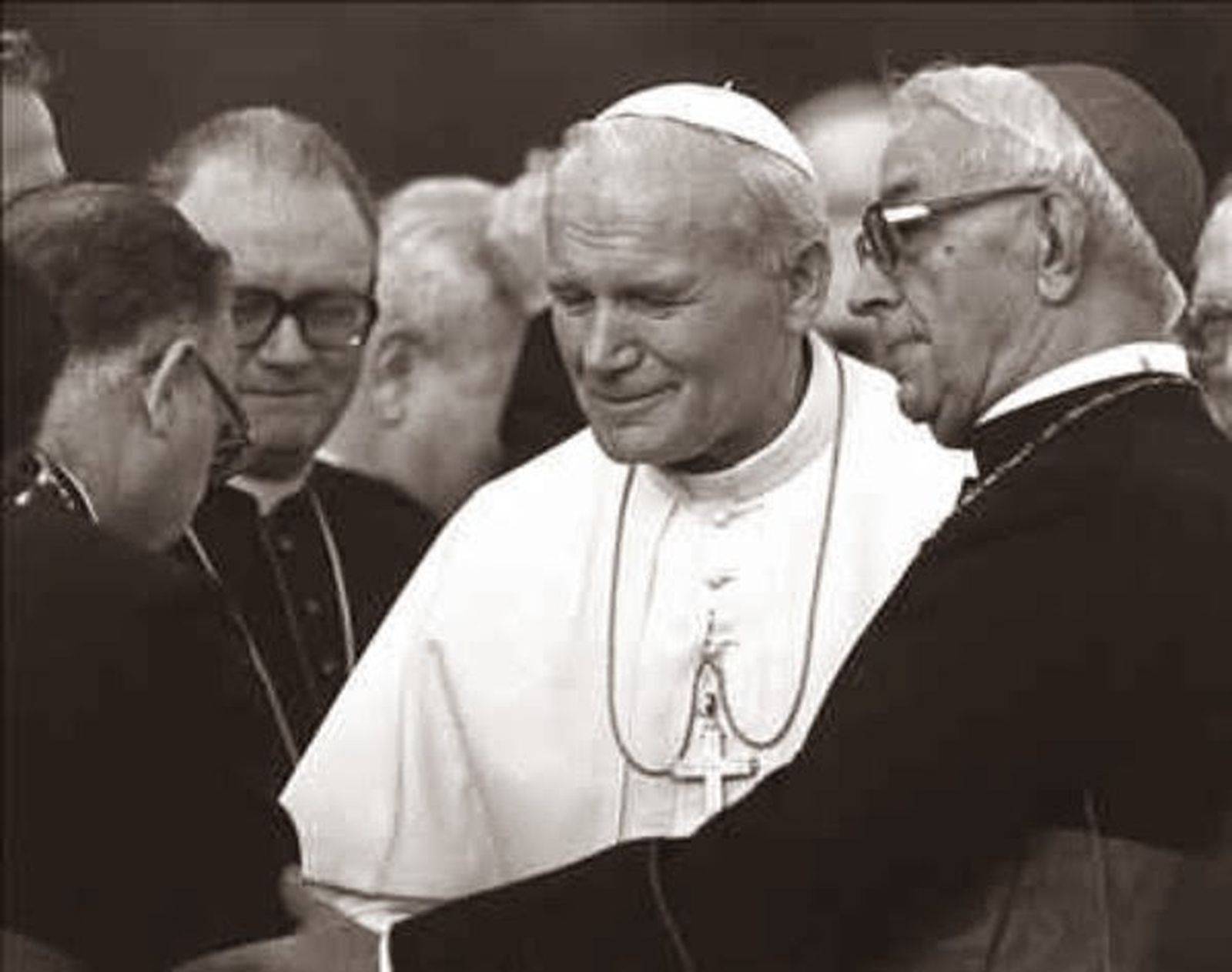 Juan Pablo II y el cardenal Tarancón