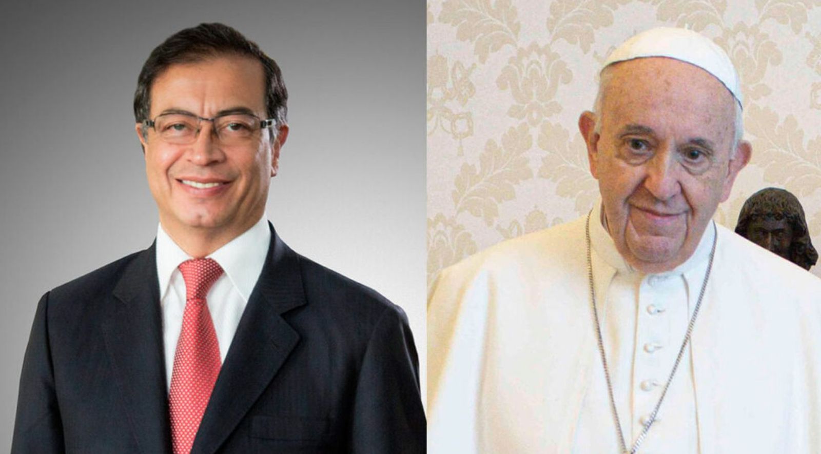 Francisco recibe al líder colombiano  Gustavo Petro