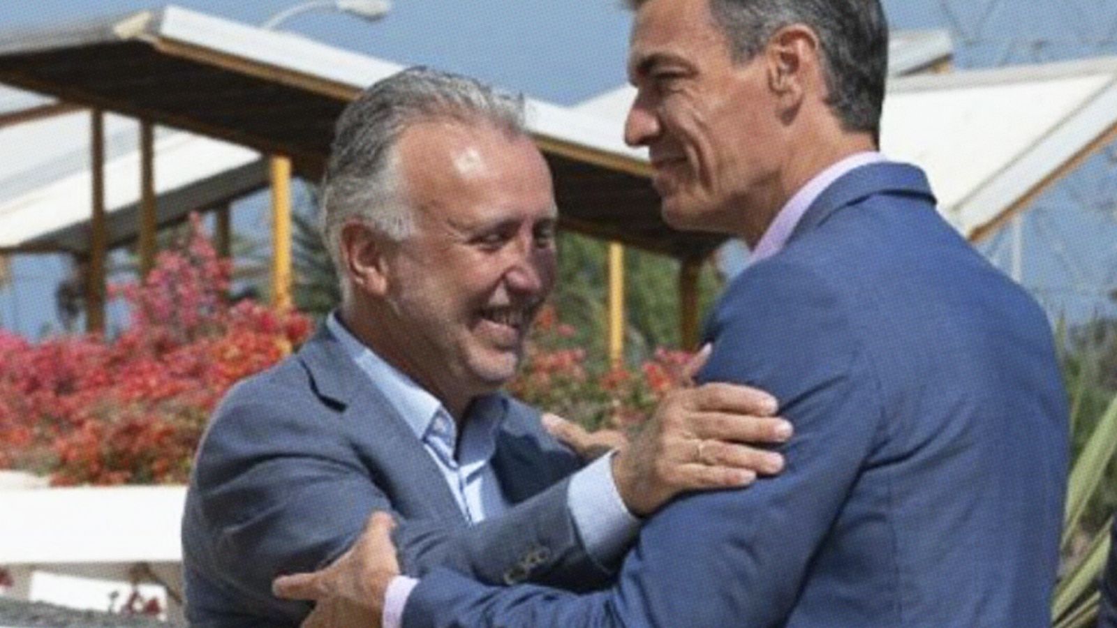 Fernando Clavijo y Pedro Sánchez