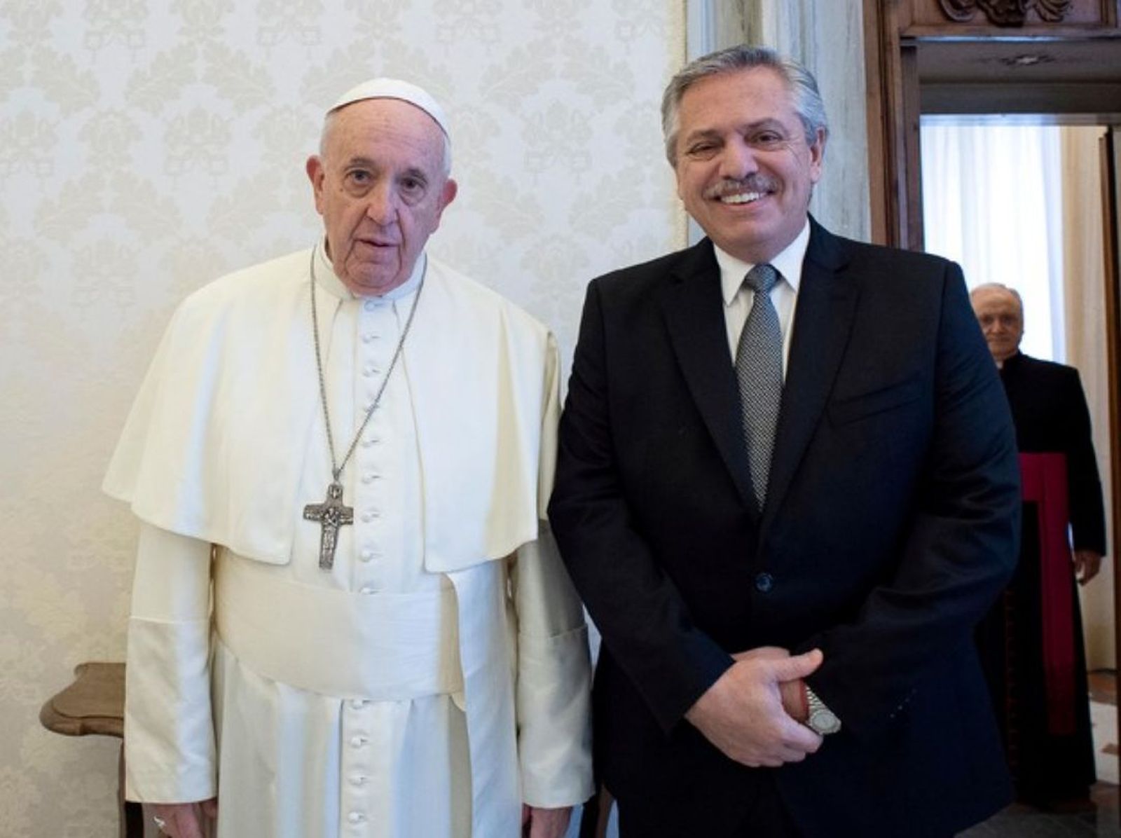 El Papa Francisco y Alberto Fernández