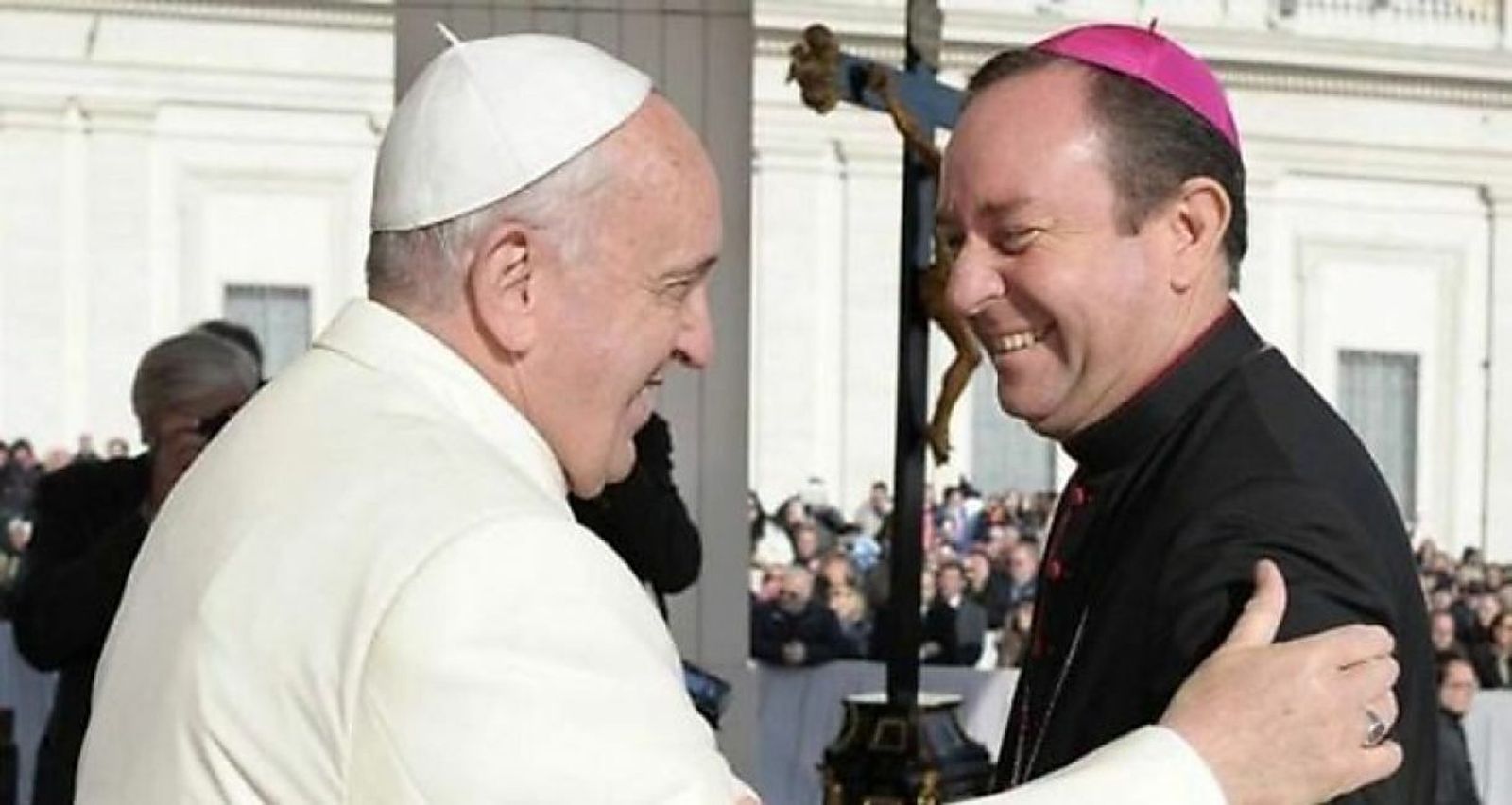 El Papa, con monseñor Zanchetta