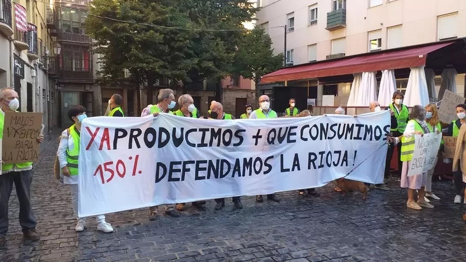 Protesta de la Plataforma por el Progreso Sostenible en La Rioja