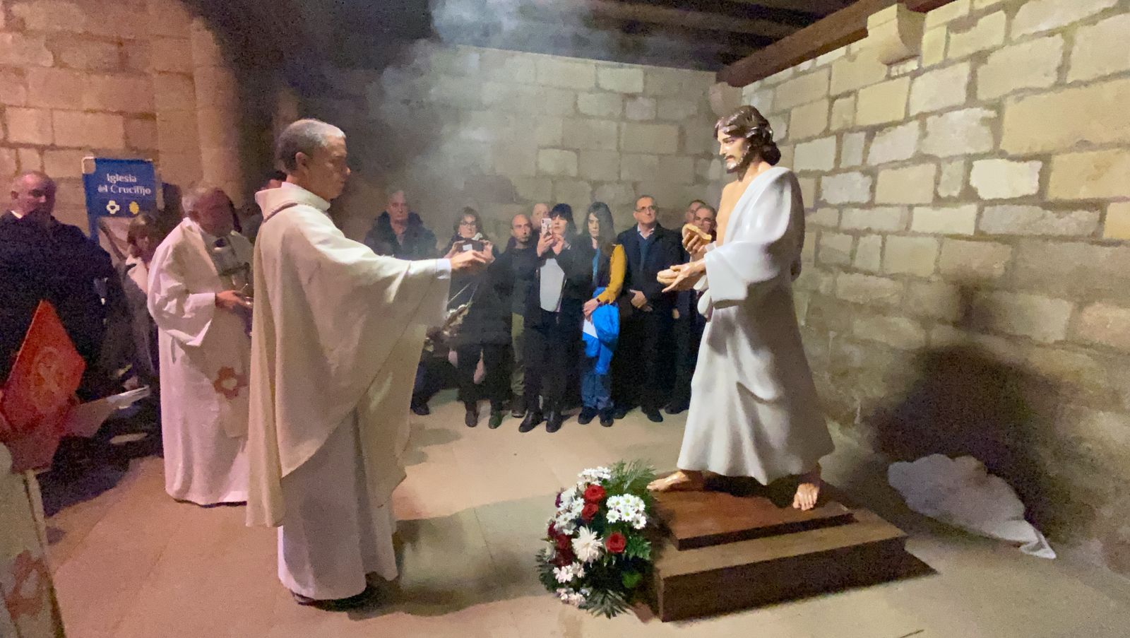 Bendición de la figura del Sagrado Corazón de Jesús