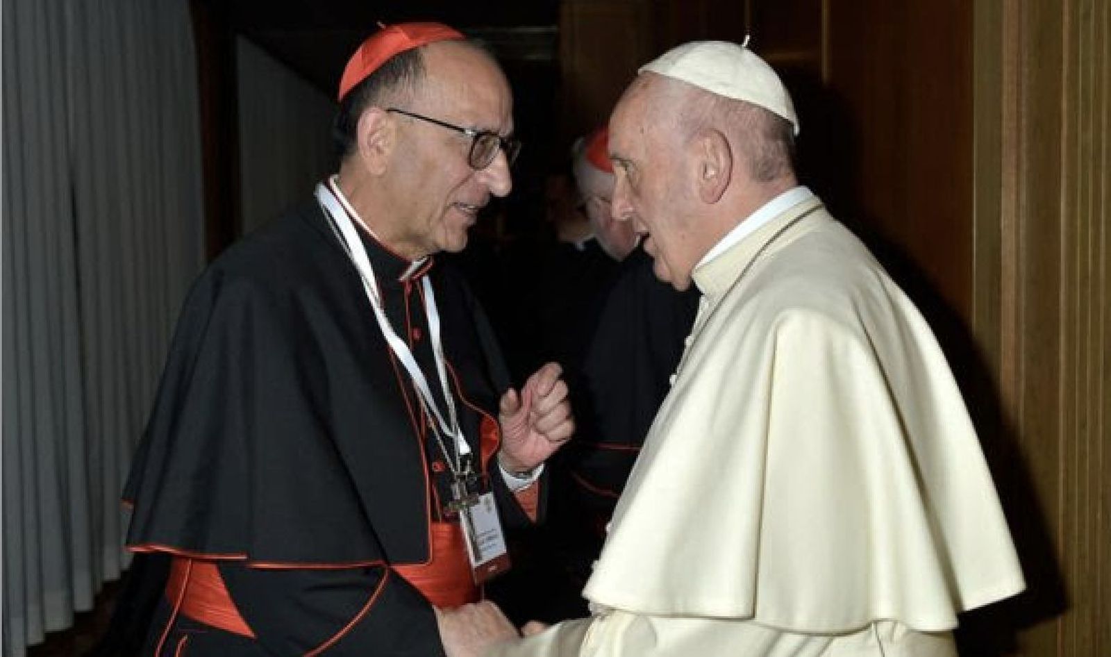 El cardenal Omella, con el Papa Francisco