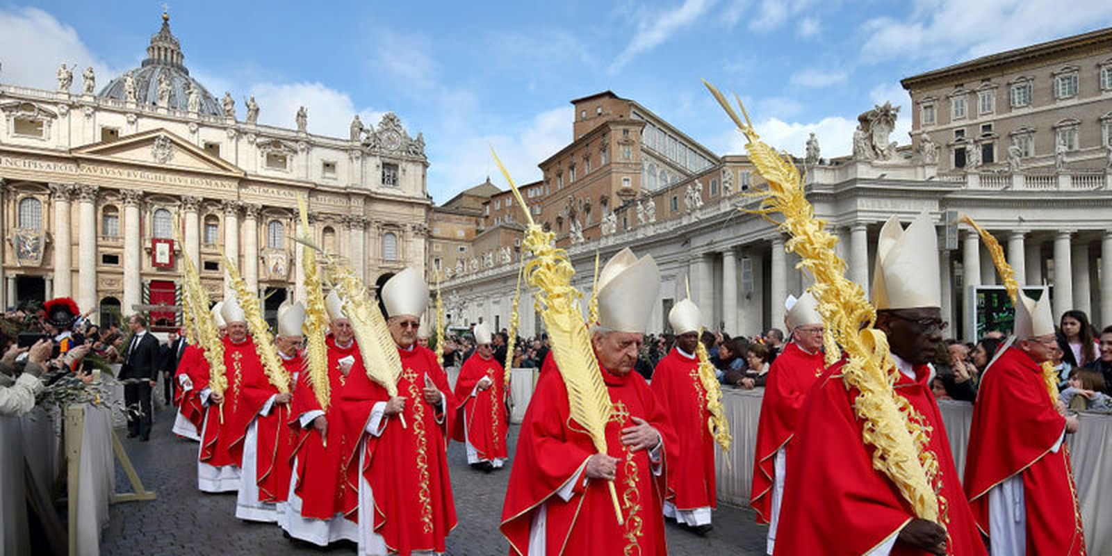 Procesión de Domingo de Ramos en el Vaticano