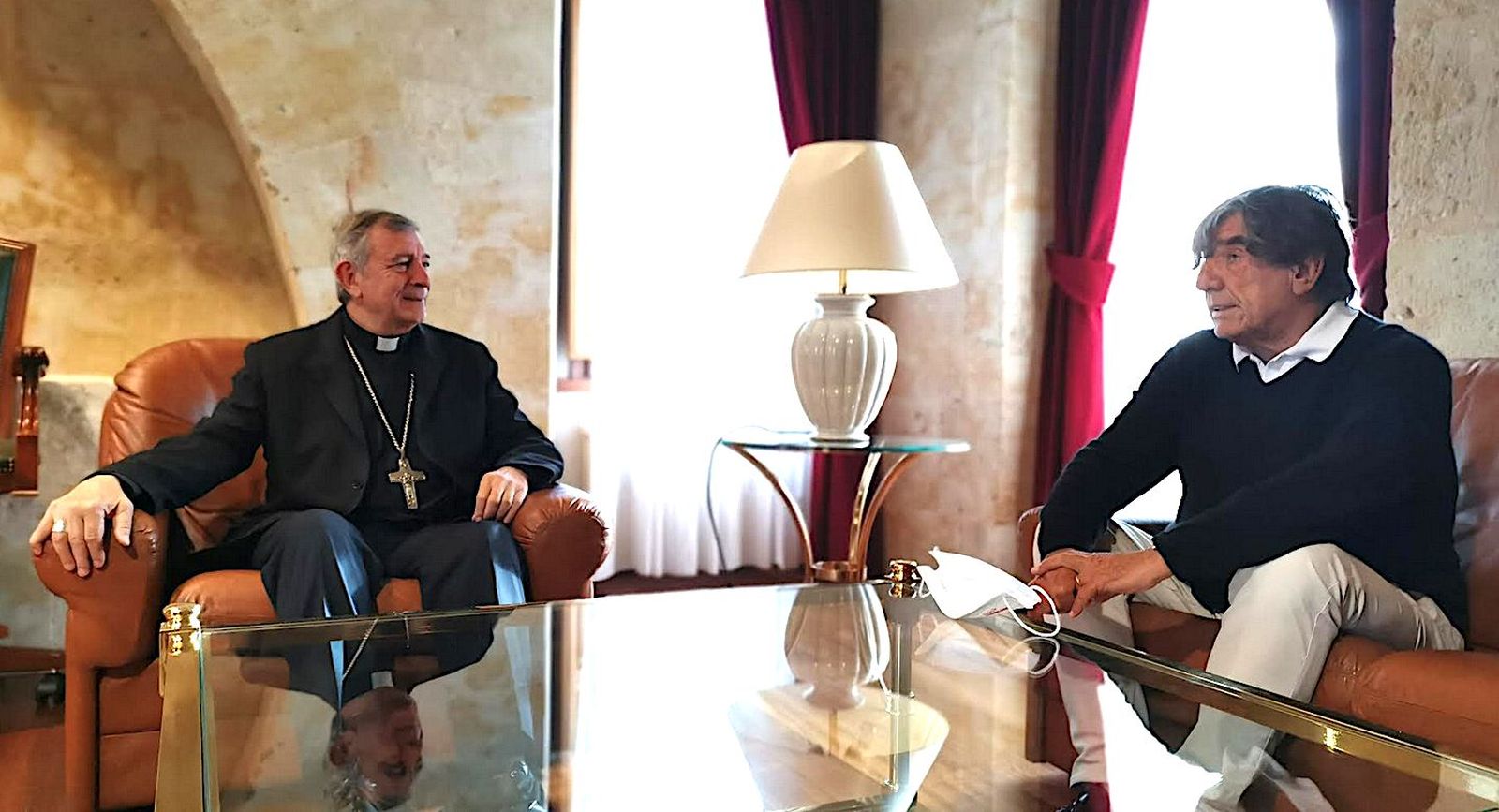 Monseñor Retana y Ángel Aznárez