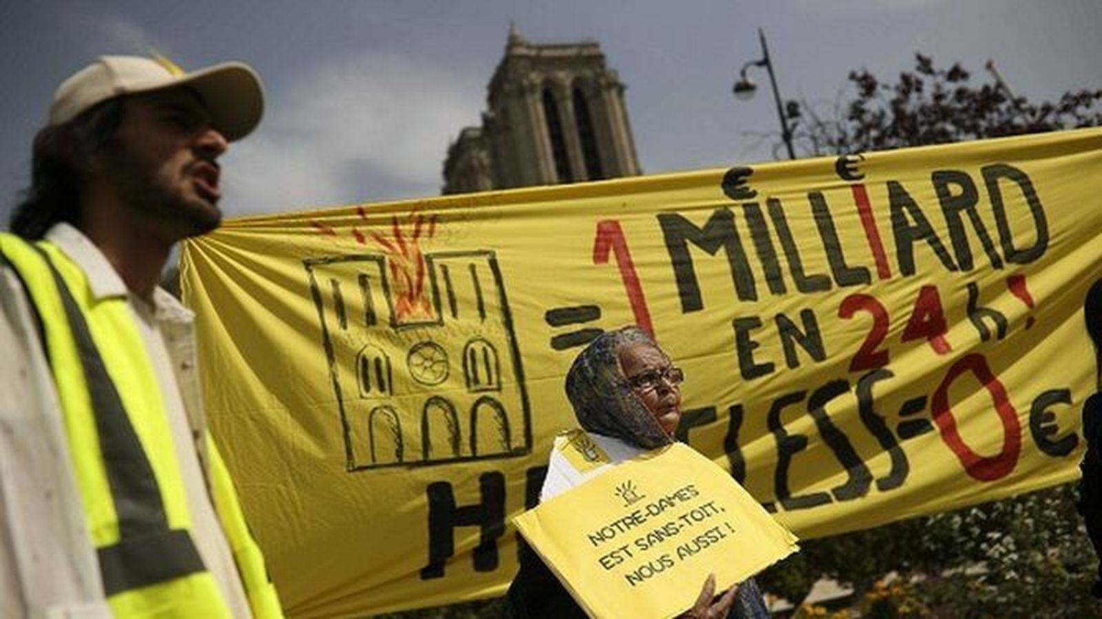 Protesta de los sin techo de Notre Dame