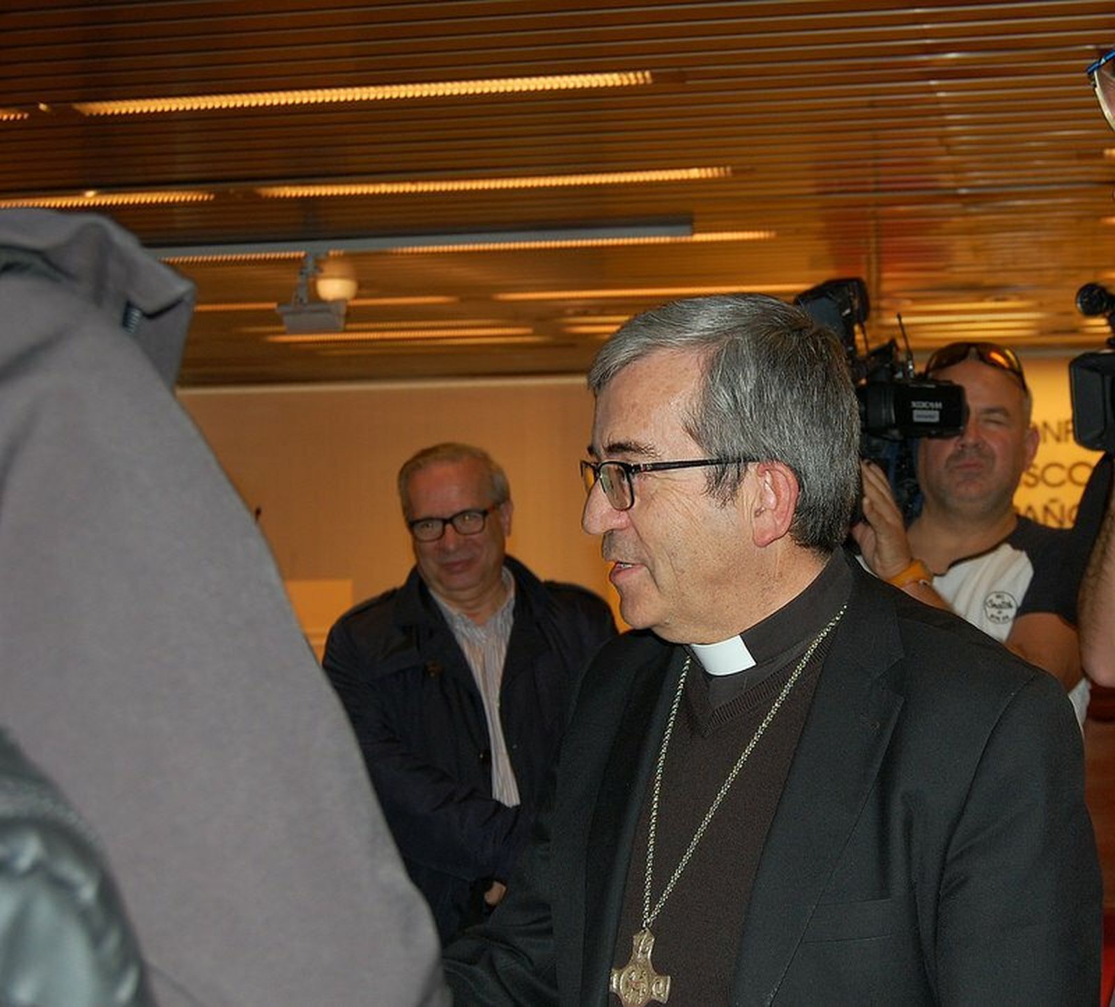 Argüello en la sala de prensa