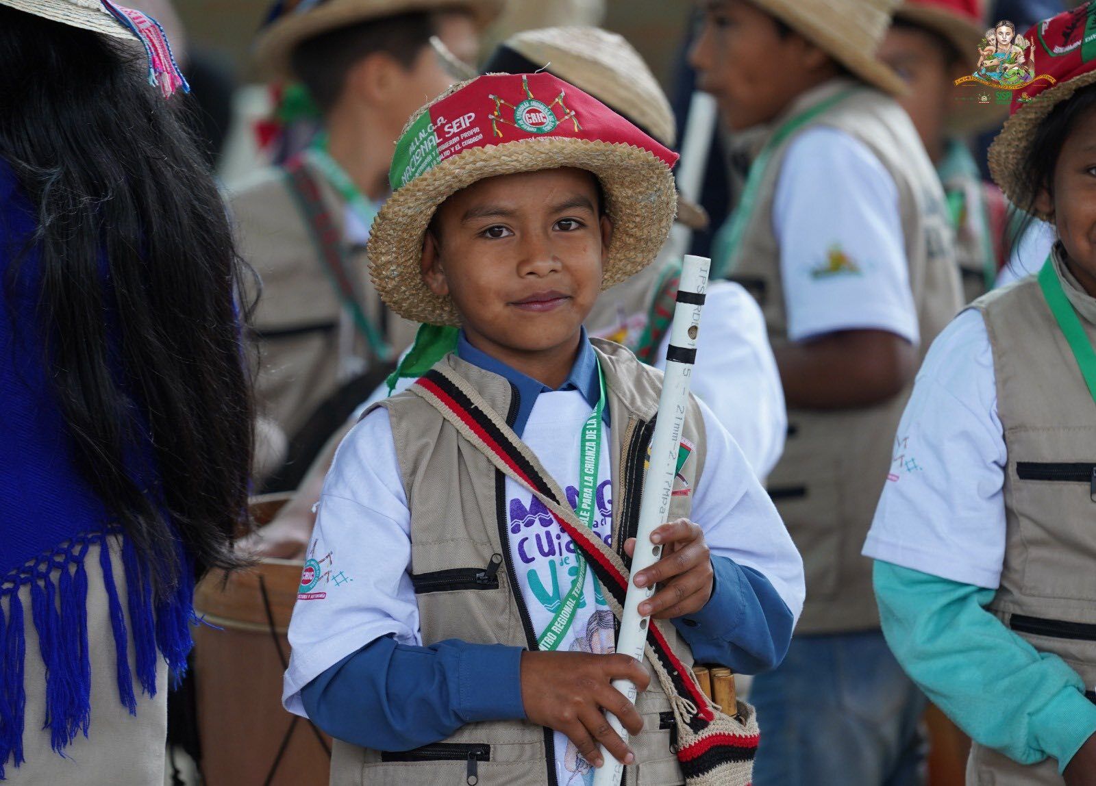 Niño guardia Indígena Nasa. Cric.