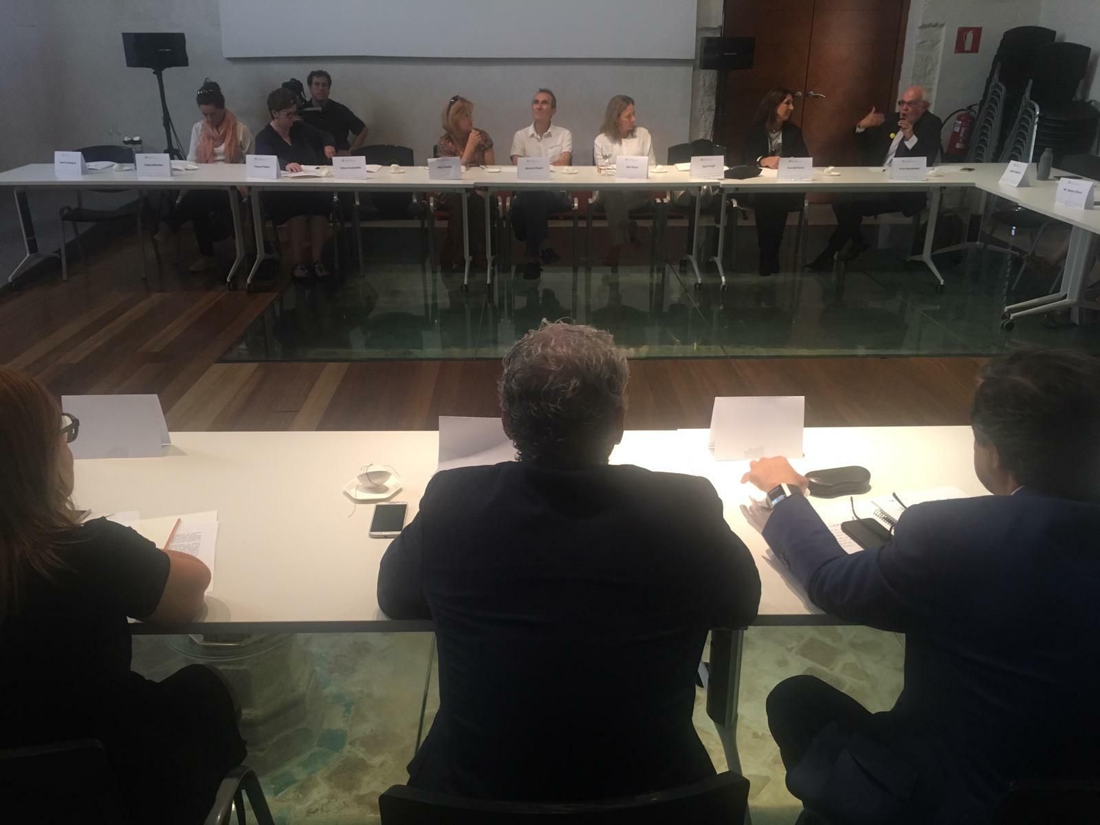 Un momento del desayuno de trabajo de hoy