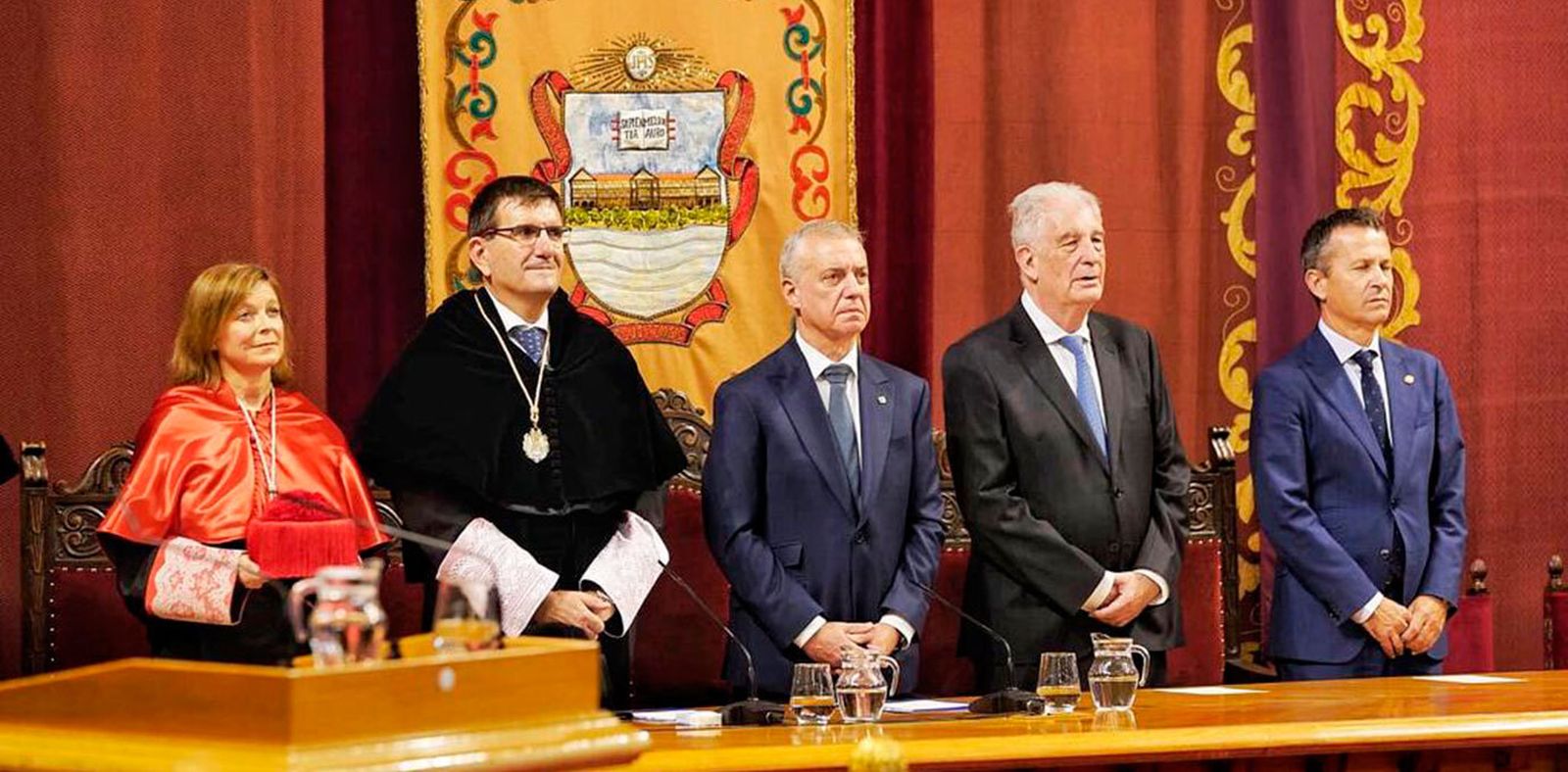 Stella Solernou, Juan José Etxeberria, Iñigo Urkullu, Javier López Ariztegi y Jokin Bildarratz