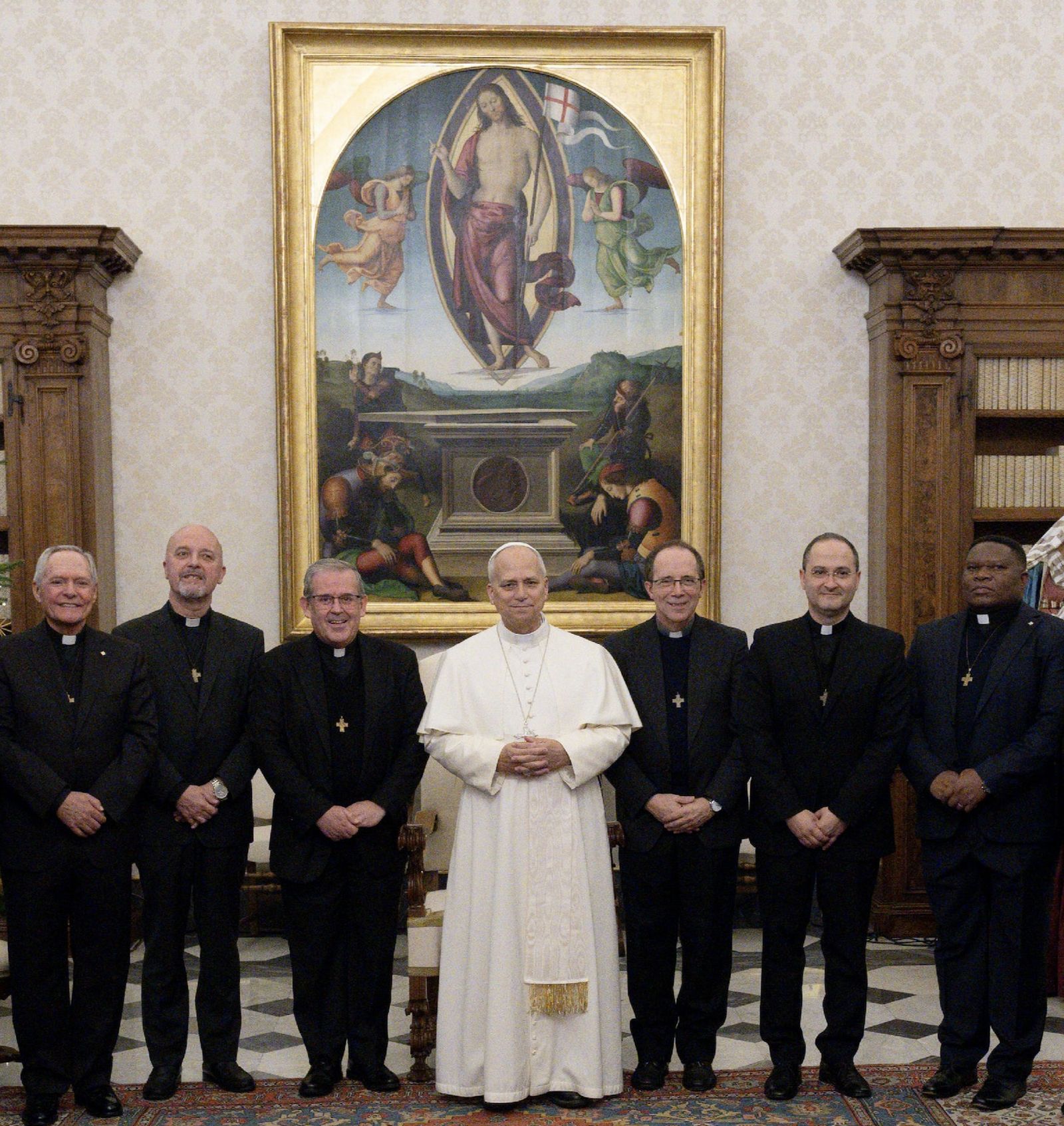 La cúpula salesiana con el Papa