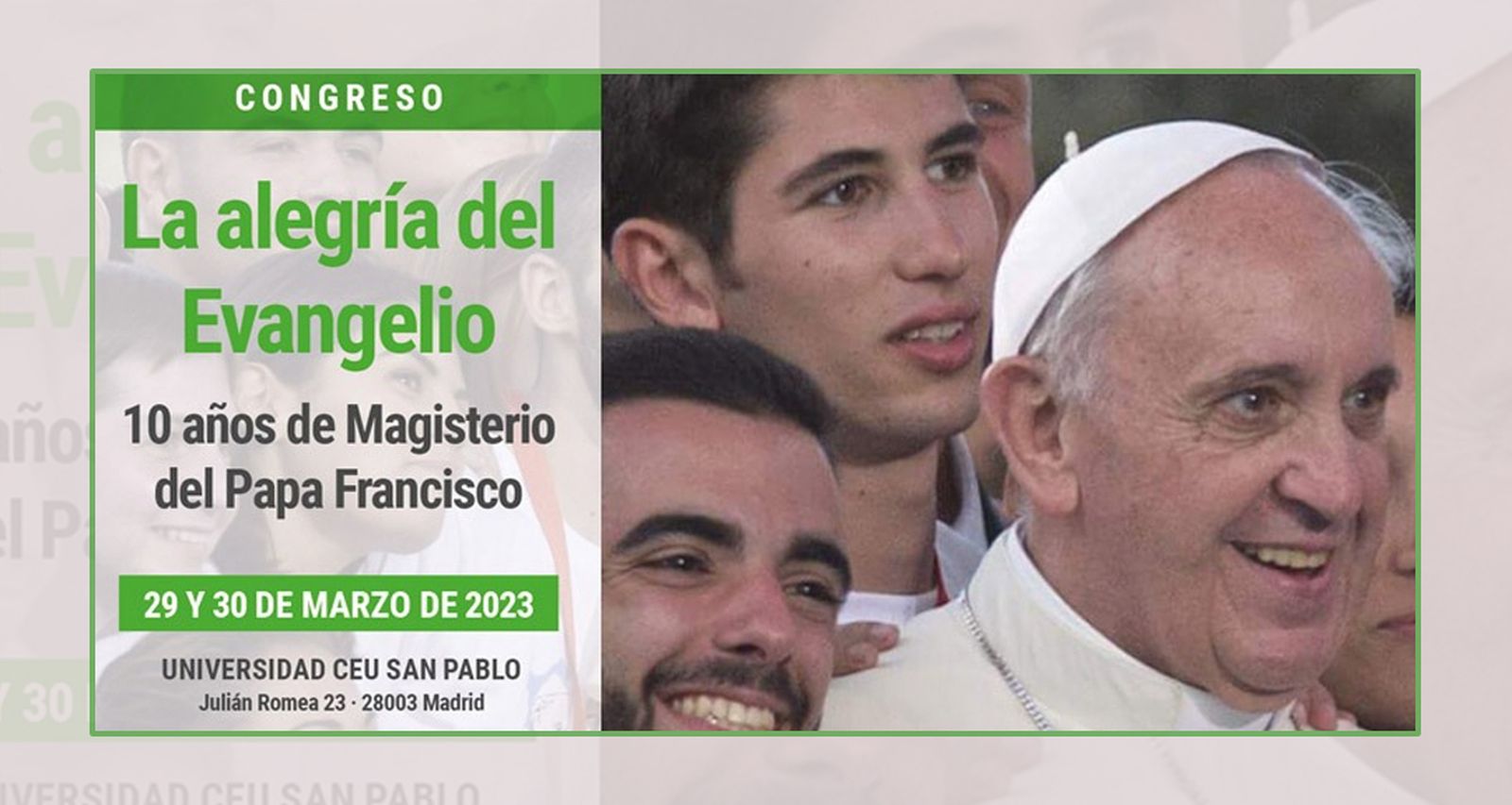 Congreso organizado por Pastoral Universitaria