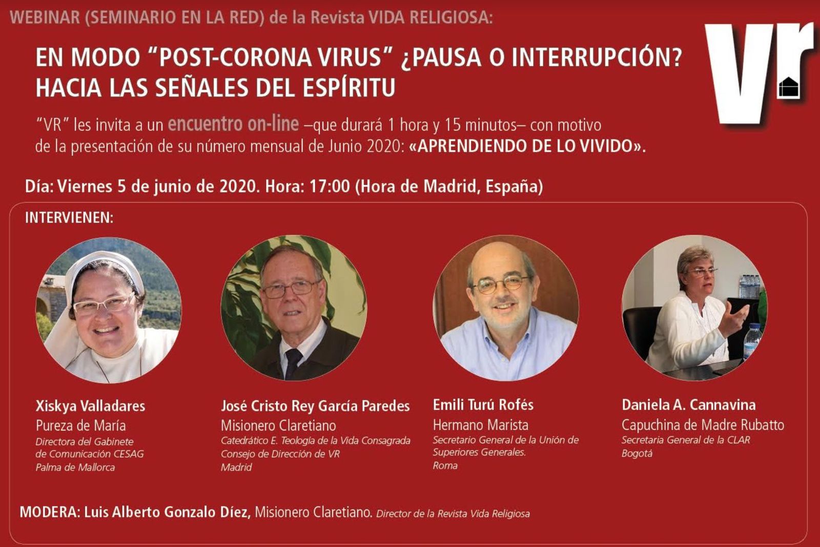 Webinar Vida Religiosa