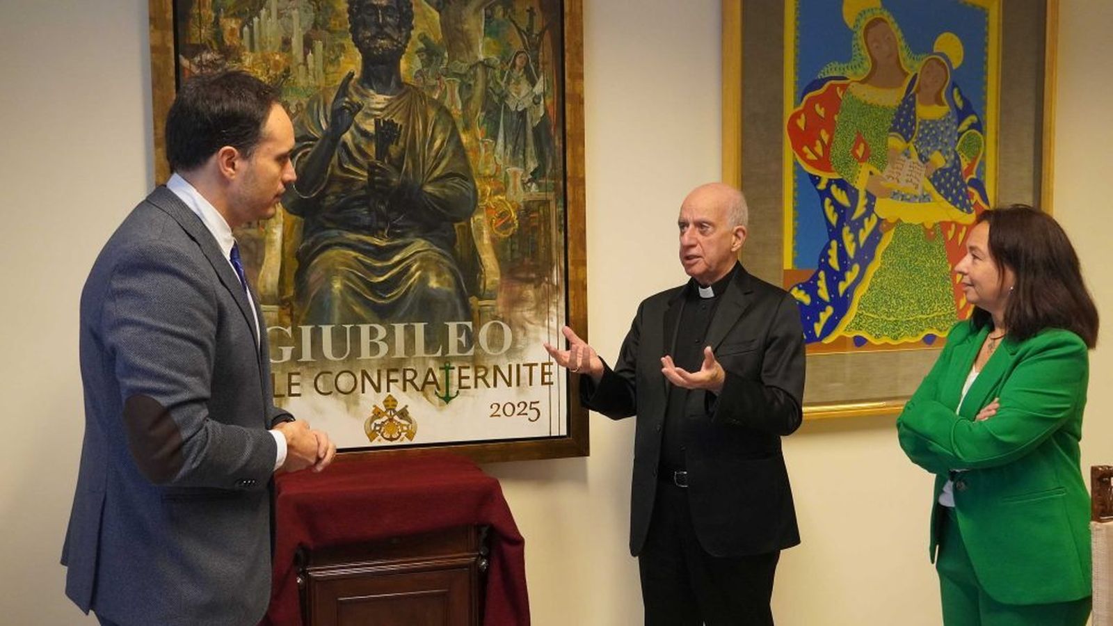 Raúl Berzosa y Monseñor Rino Fisichella