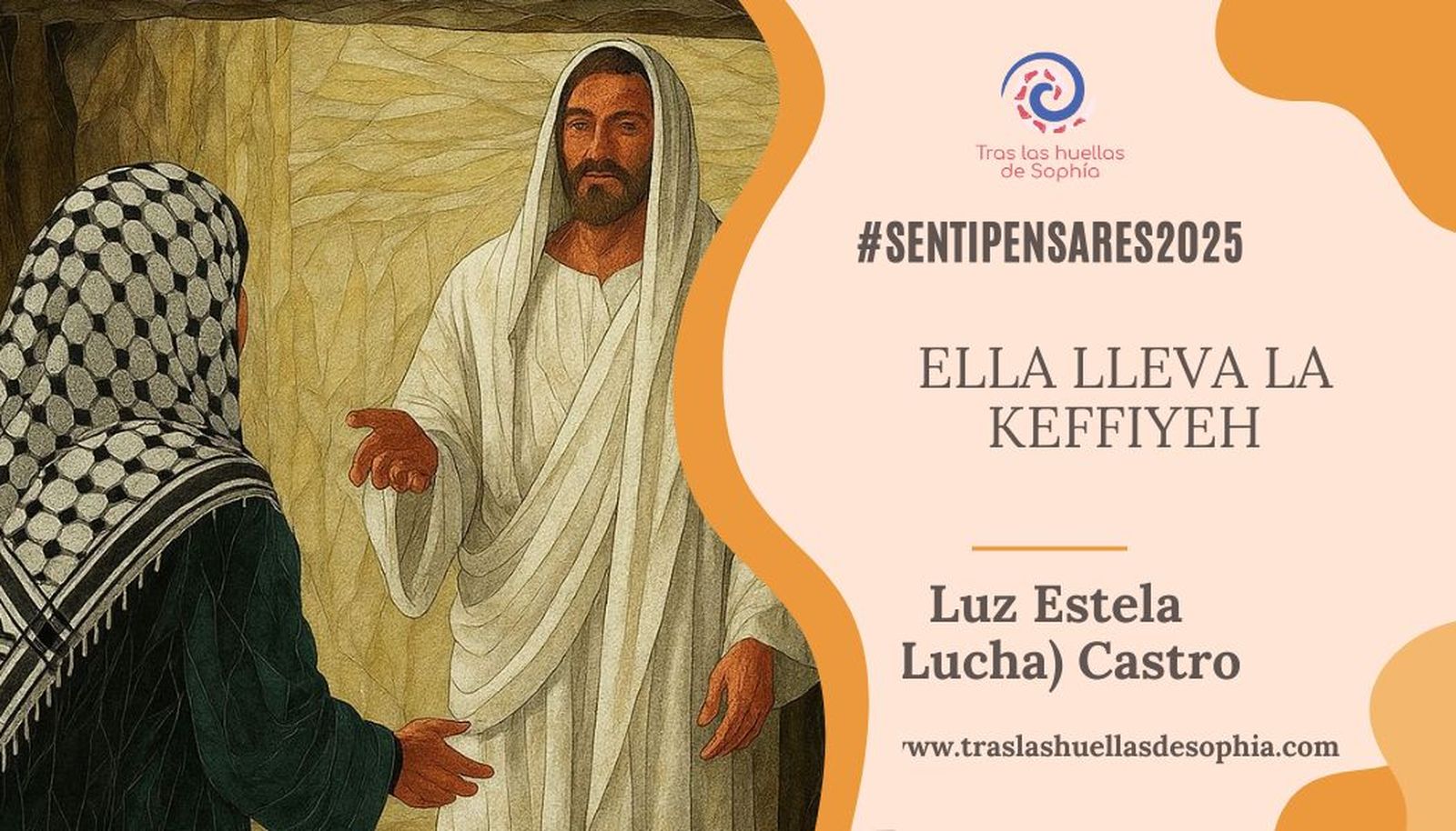 Ella lleva la keffiyeh