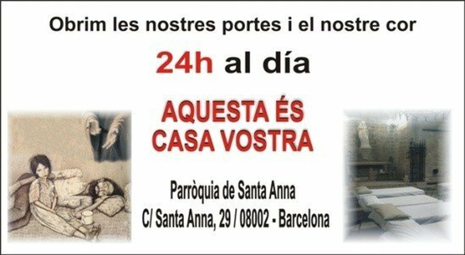 La iglesia de Santa Ana en Barcelona: Ésta es vuestra casa