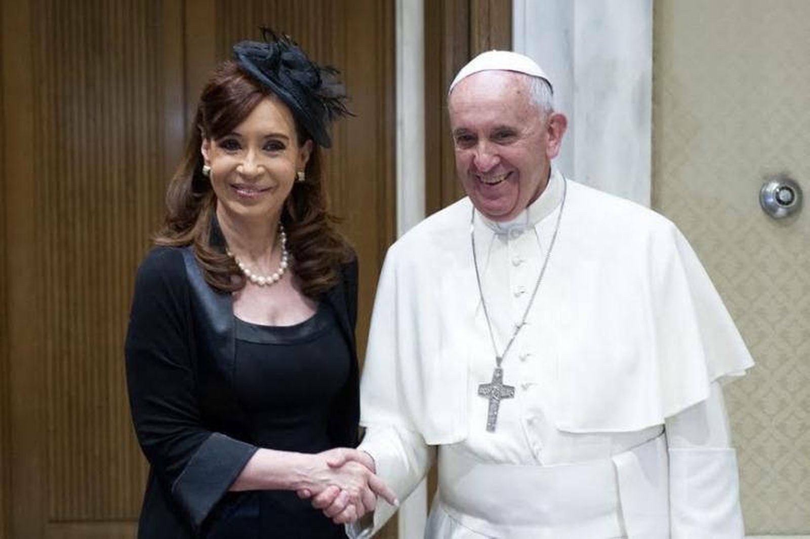 Francisco con Cristina Fernández