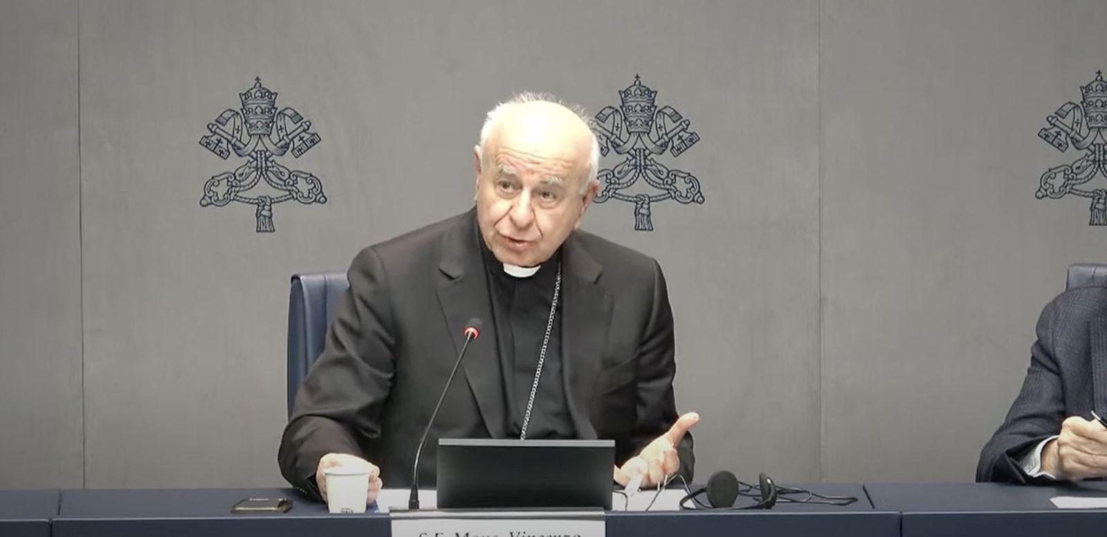 Paglia, durante su inteervención