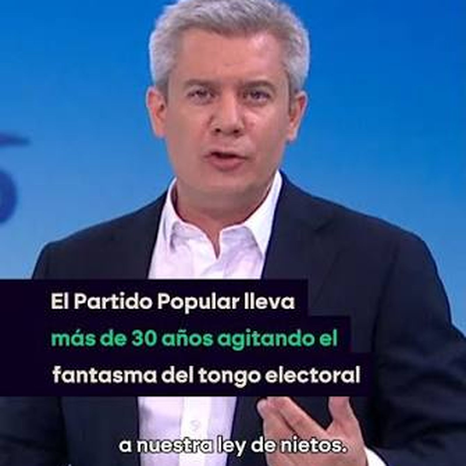 La polemica de la ley de nietos. Captura de pantalla