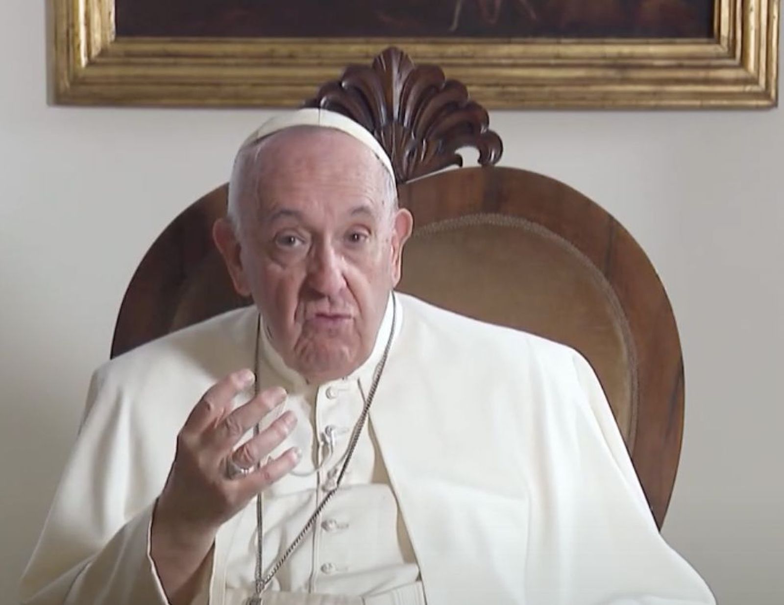 Captura de uno de los vídeos del Papa