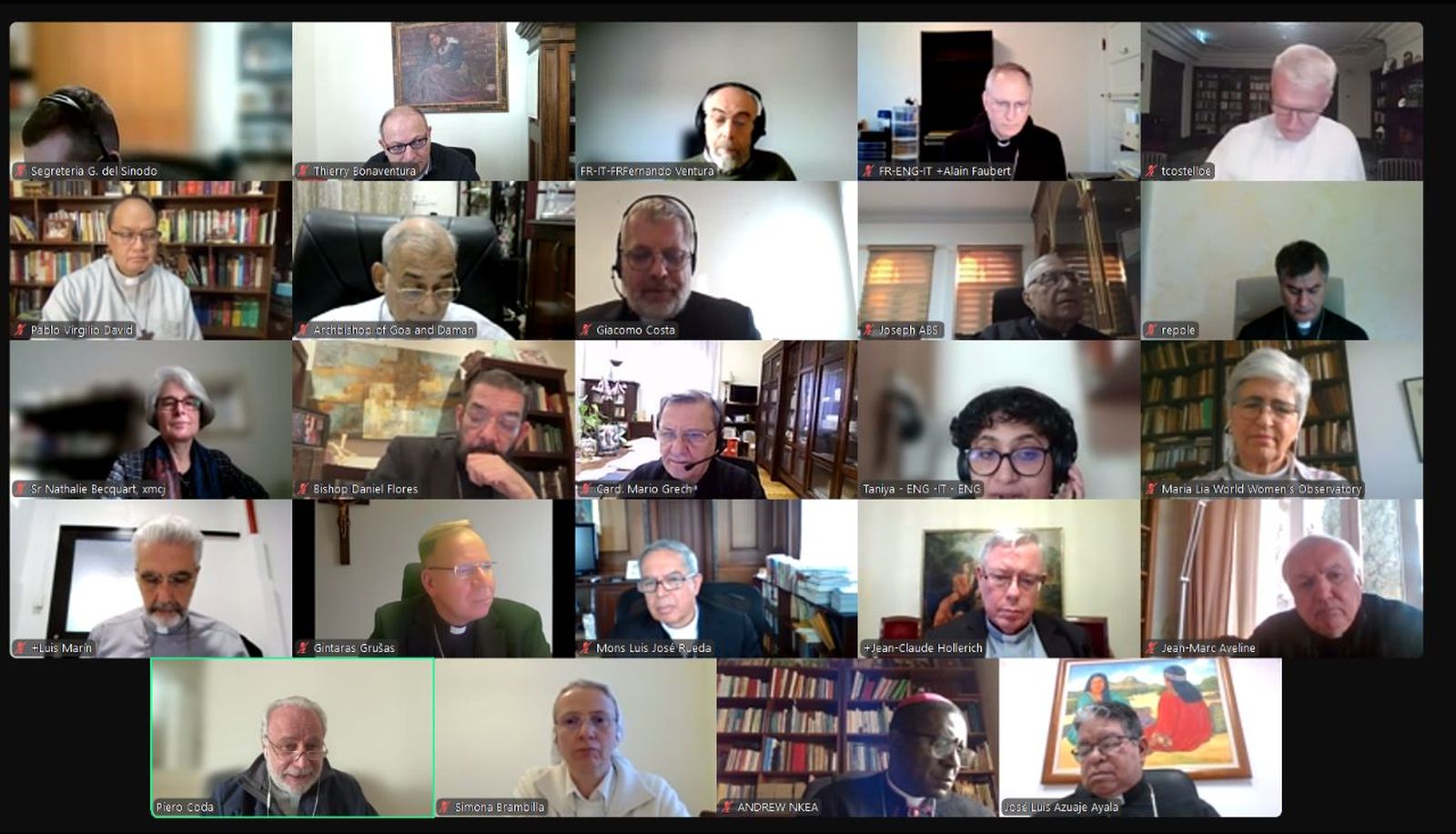 Reunión del grupo de coordinadores