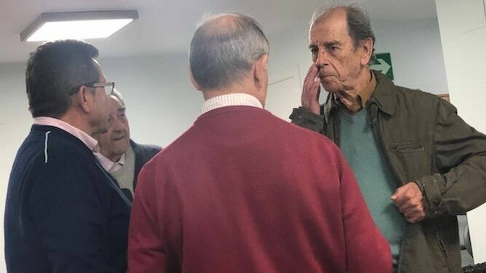 Enrique Castro, Benjamin Forcano, Miguel Santiago y Evaristo Villar