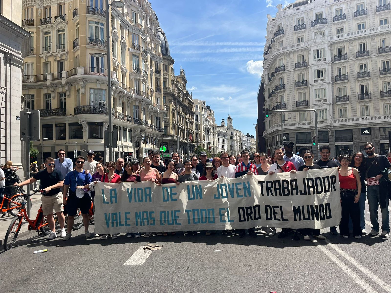 JOC, en la manifestación del 1º de Mayo