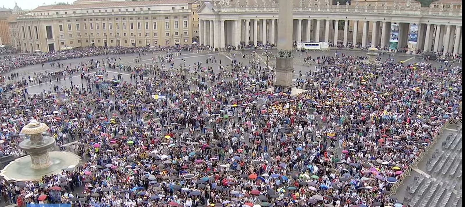 Lluvia en el Regina Coeli