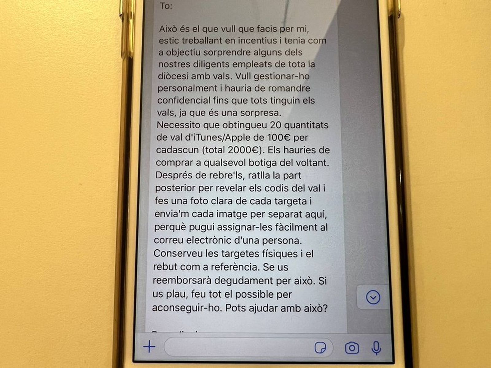 Estafa en el obispado de Girona