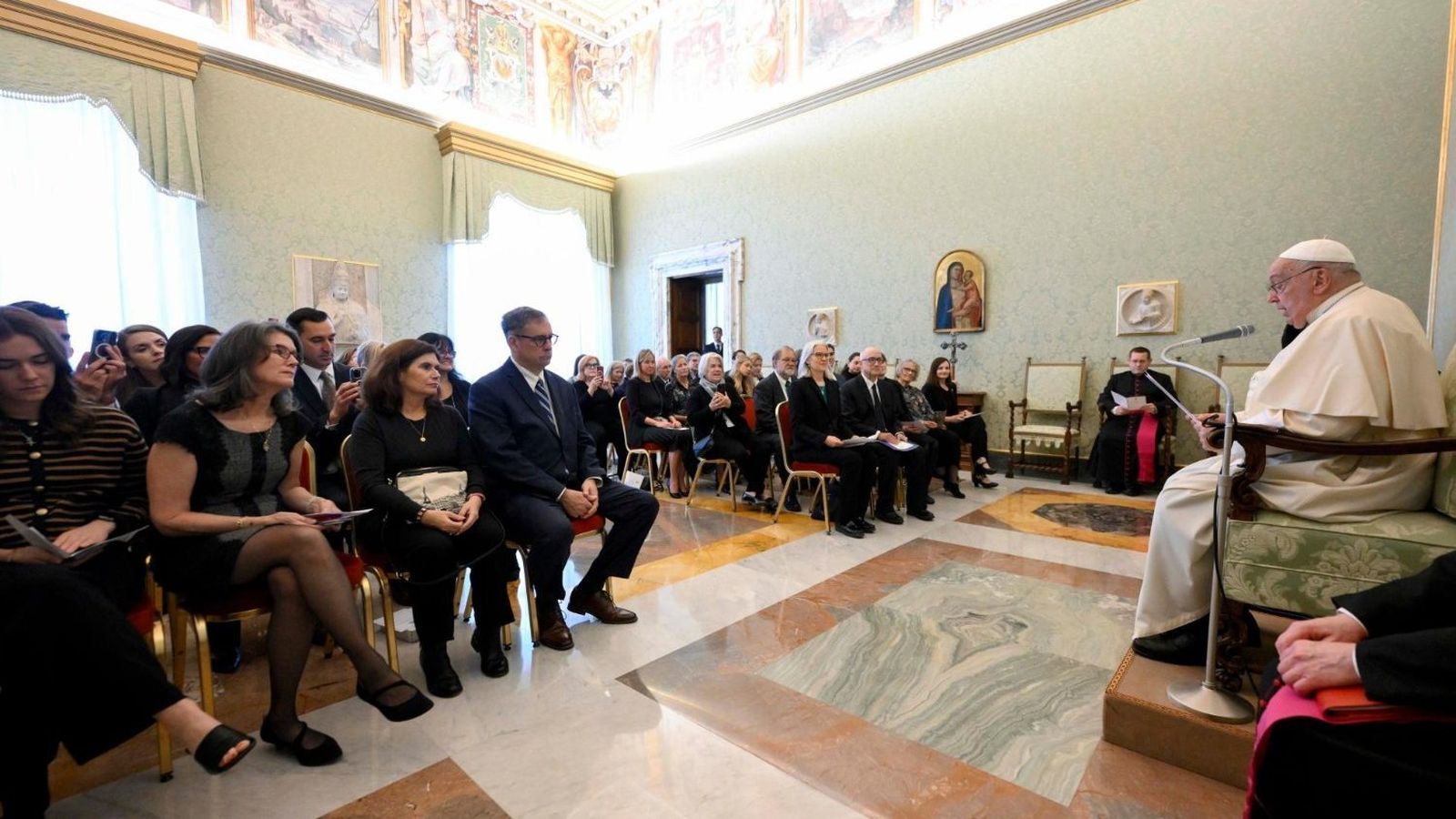 El Papa Francisco recibe a una delegación del "Catholic Philantropy Network"
