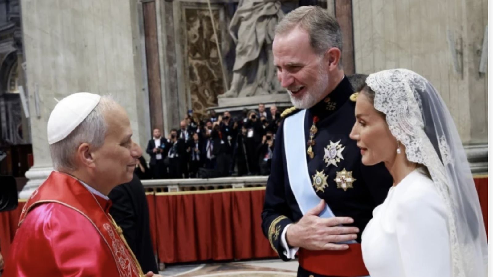El Papa y los Reyes de España