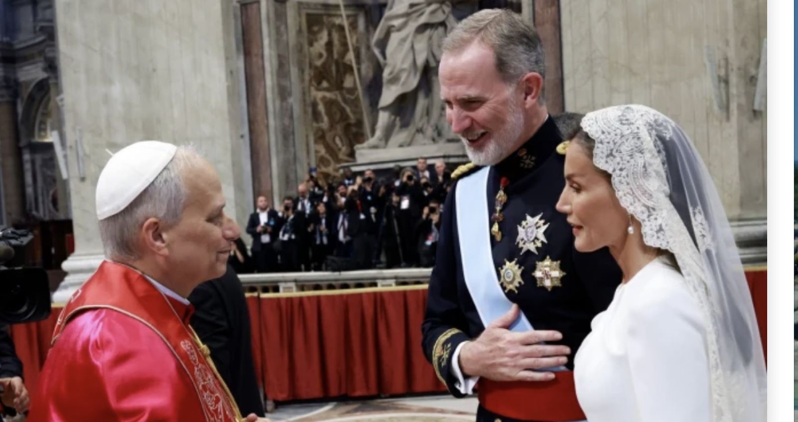 El Papa y los Reyes de España