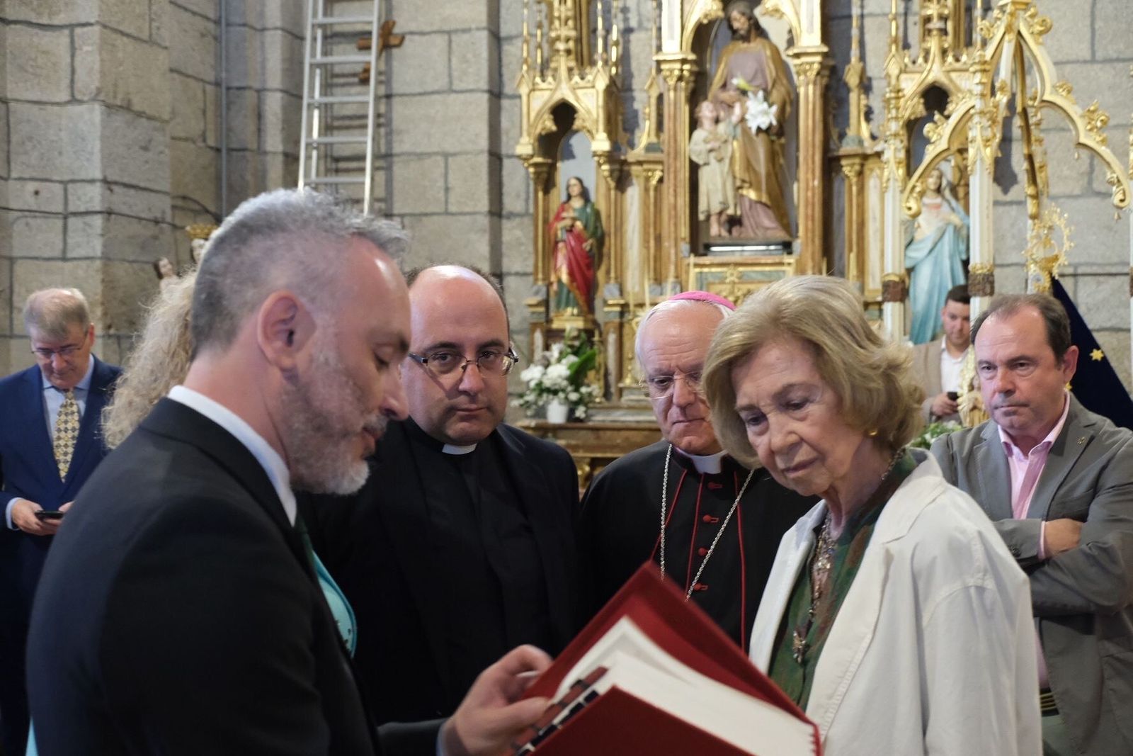Doña Sofía en Castro Caldelas, Ourense