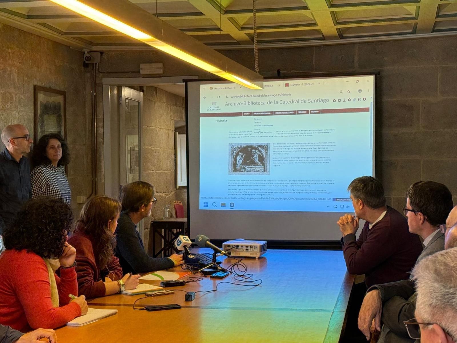 Presentación de la nueva web del Archivo de la Catedral de Santiago.