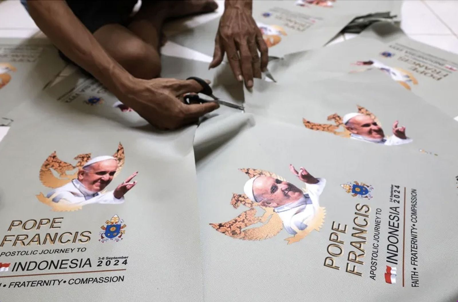 Preparativos para la acogida a Francisco en Indonesia