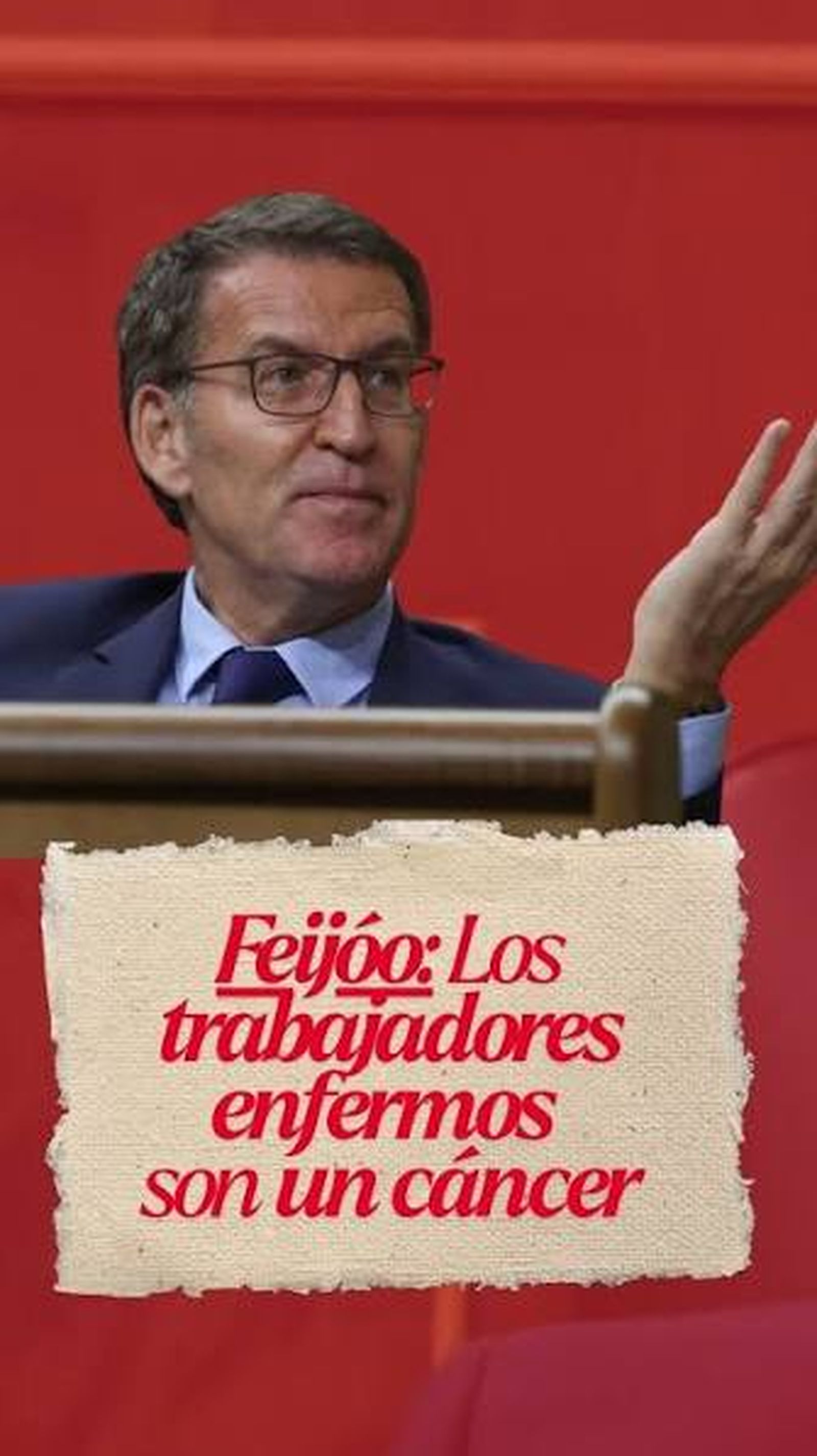 Feijóo y las bajas por enfermedad