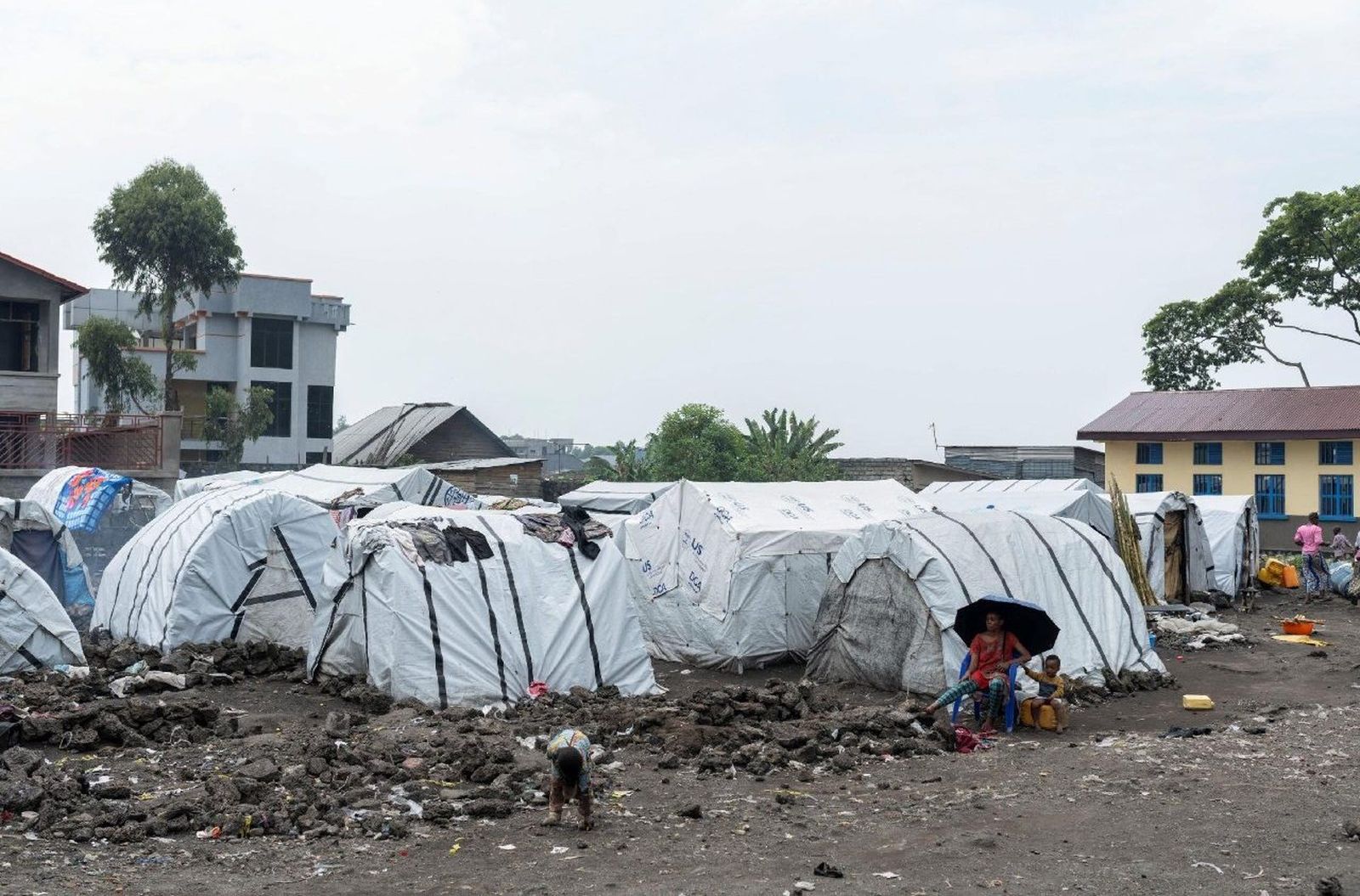 Campamento de desplazados. República Democrática del Congo.
