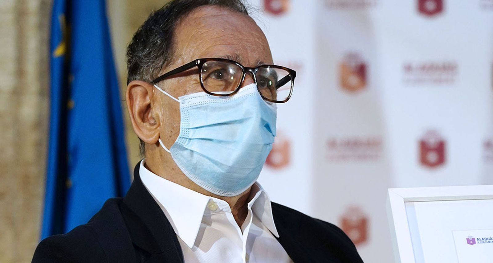 Durante la recepción del premio Castell d´Alaquás el pasado 7 de octubre