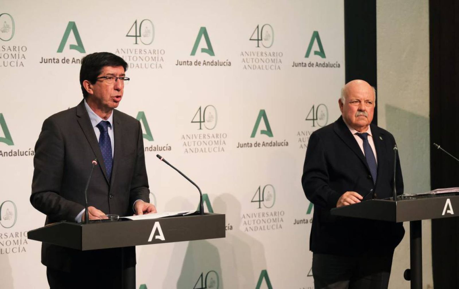 Juan Marín, y Jesús Aguirre