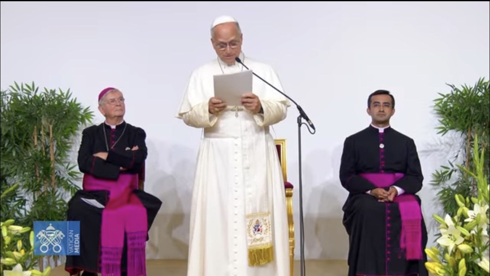 El Papa en su discurso