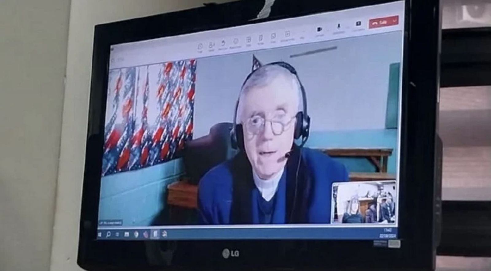 El cura Grassi, durante la apelación