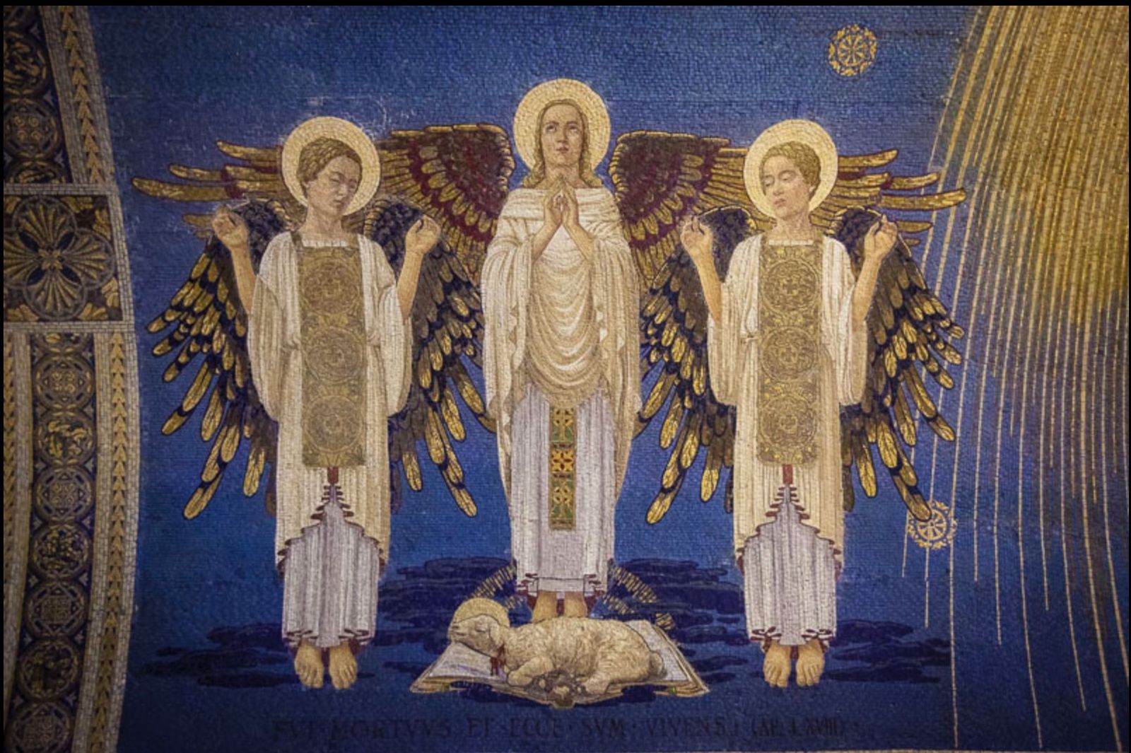 Fresco en la basílica de la Transfiguración