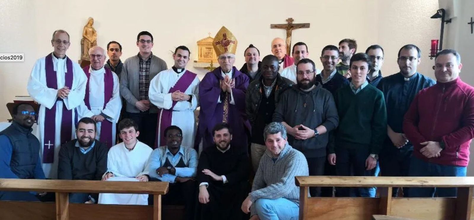 Rouco, con los seminaristas de Santiago